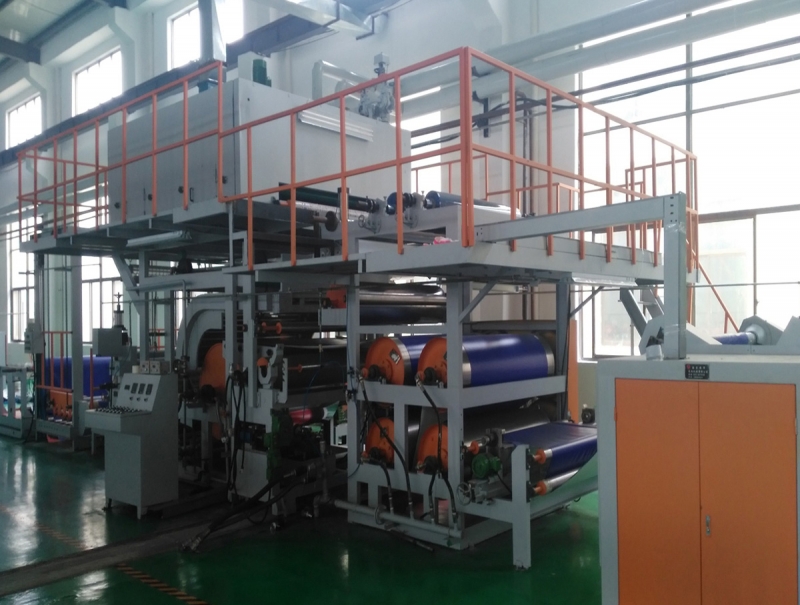 Calendering and embossing machine